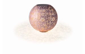 STT Solar Antic Ball Daisy 30 1 LED ww, D30cm, old rose