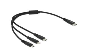 Delock USB Ladekabel 3 in 1 USB Type-C zu Lightning/ Micro USB/ USB Type-C, 30cm kaufen Schweiz | Mediatech.ch