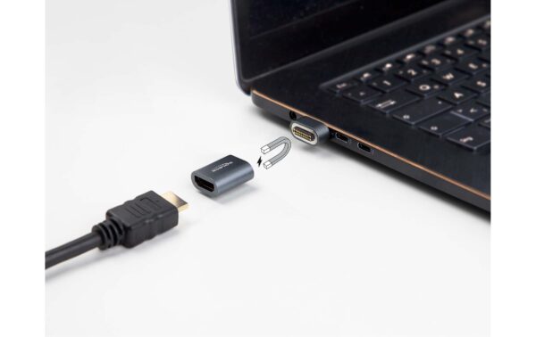 Delock HDMI Adapter Stecker zu Buchse 8K 60Hz Magnetisch