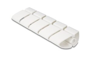 Delock Kabelkanal für Schreibtisch 75x45mm höhenverstellbar, 5 Stück, weiss
