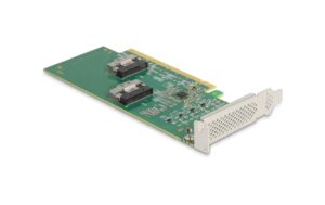 Delock PCI Express x16 Karte 4x SFF-8639 NVMe, Bifurcation, Low Profile Formfaktor kaufen Schweiz | Mediatech.ch