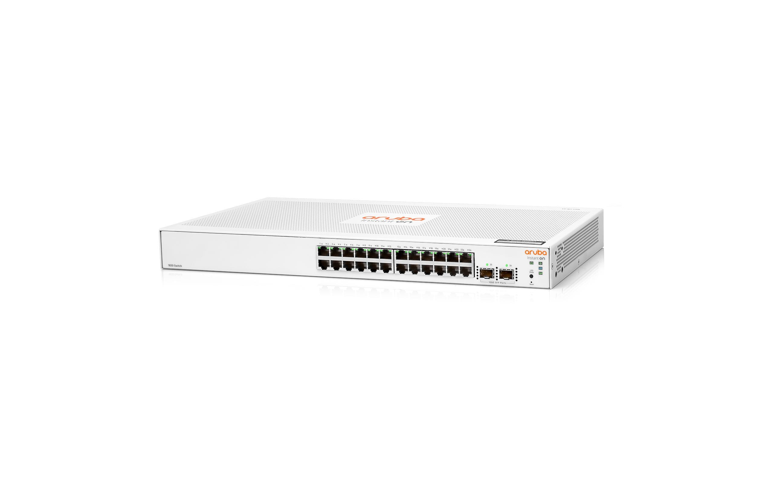 HPE Aruba Networking HP 1830-24G: 24 Port RJ45, 2SFP 1Gb Switch kaufen | Mediatech.ch