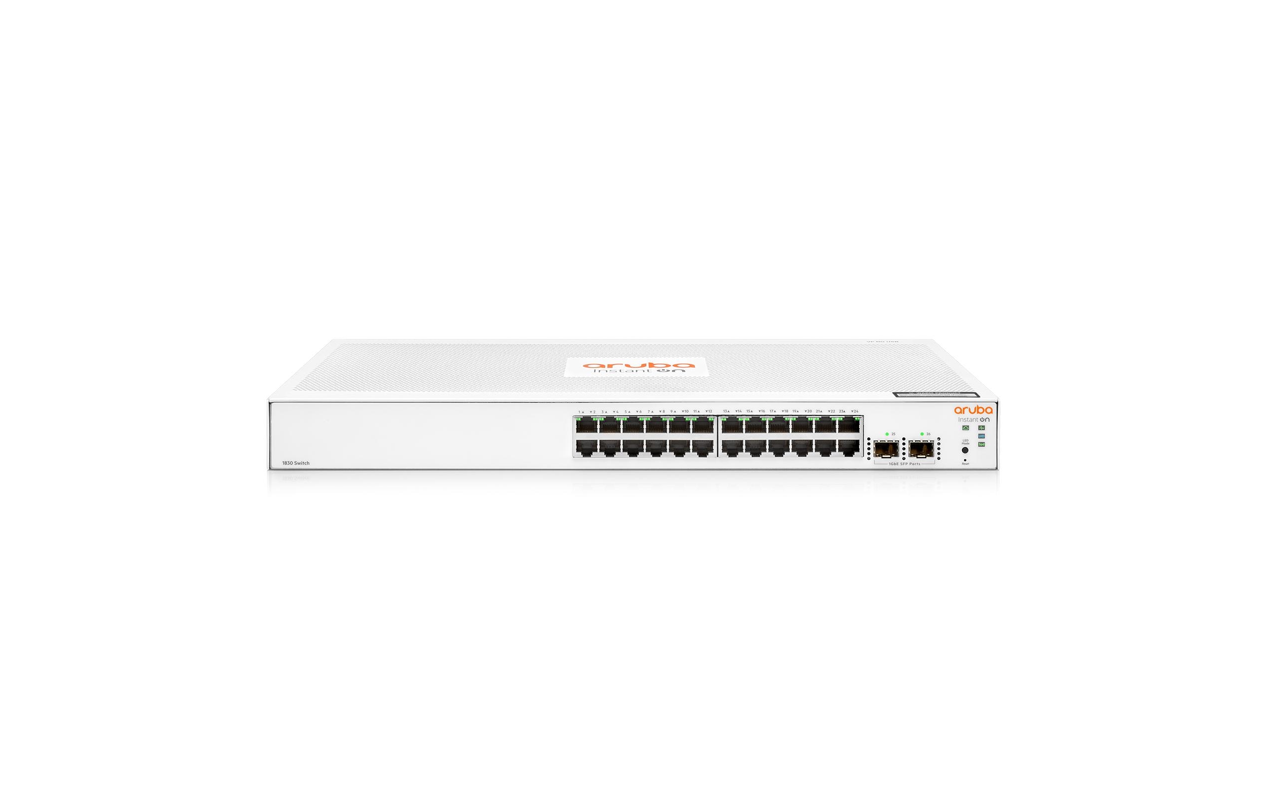 1307416_1 - Mediatech HP 1830-24G: 24 Port RJ45, 2SFP 1Gb Switch