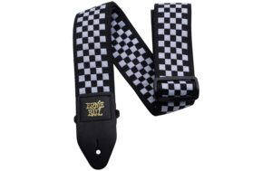 Ernie Ball 4149 Jacquard Gitarrengurt Black & White Checkered