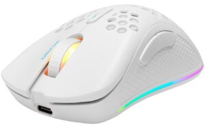 1308608 - Mediatech Deltaco Gaming Mouse Wireless WM80 RGB white kaufen Schweiz | Mediatech.ch