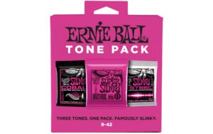 Ernie Ball 3333 Slinky 3er Tone Pack E-Gitarren Saitencombopack, 09-42