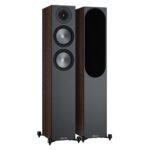 Monitor Audio Bronze 200, Standlautsprecher Paar, Walnuss, 8 Ohm, 120 Watt RMS