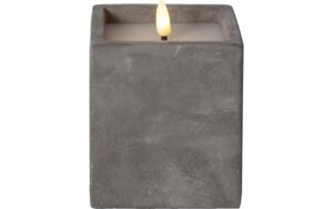 Star Trading LED Pillar Kerze Flamme Cem 0.03W, IP20, Grau