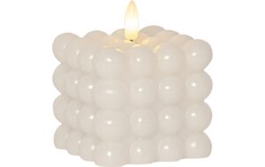 Star Trading LED Pillar Kerze Flamme Dot 0.03W, IP20, Weiss