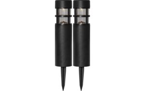 Star Trading Solar Poller 2 Pack Rundi 0.06W, IP44, Schwarz