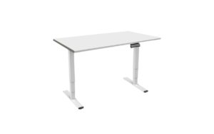 Contini Tisch höhenverstellbar grau Tischplatte 1.8x0.8m, Gestell weiss kaufen Schweiz | Mediatech.ch