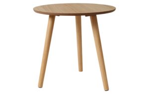 Esmée Beistelltisch aus Holz, Hellbarun MDF, 38 × 38 × 40 cm (BxTxH)