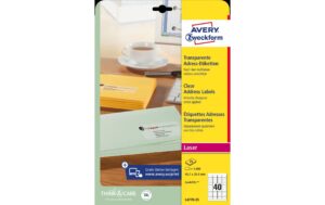 Avery Zweckform Etiketten 45,7x25,4mm Packung zu 25 Blatt / 1000 Etiketten