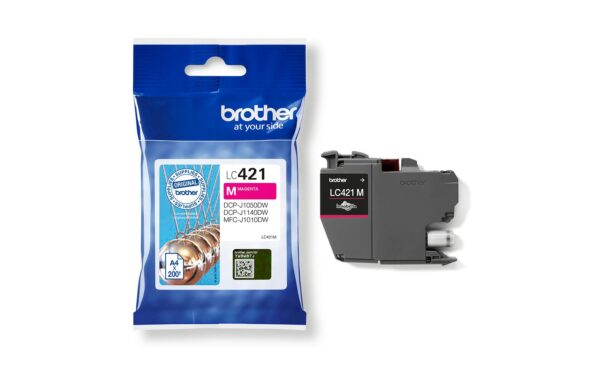 Tinte Brother LC-421M, magenta 200 Seiten, J1050, J1140, J1010