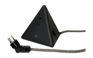 Max Hauri Pyramide Soft-Touch Oberfläche 2x T13, USB-A+C , 2.5m Zul., schwarz