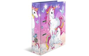 Herma Ordner 7 cm Einhorn Format A4, Hebelmechanik