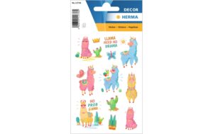 Herma Sticker Lama 2 Blatt, 20 Stickers, selbstklebend