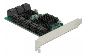 Delock 90073 PCI Express x4 Karte erweitert den PC um 16 interne SATA Ports