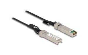 Delock Kabel Twinax SFP+ Stecker zu SFP+ Stecker, 1m, schwarz
