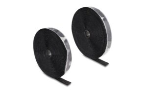 Delock Strapazierfähiges Klettband 15mx25mm Selbstklebend mit Haft und Flauschband
