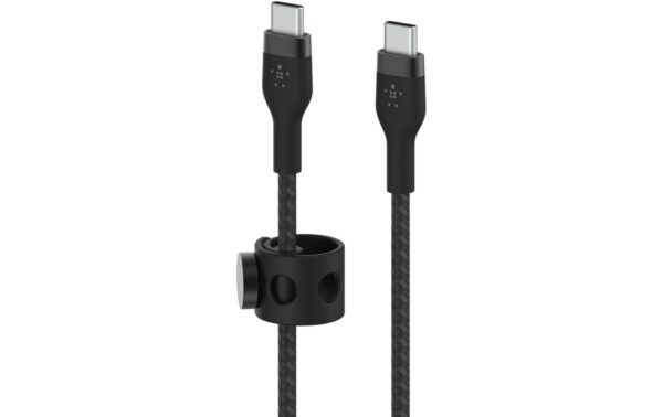 Belkin BoostCharge Pro Flex USB-C-USB-C 1m Silikon schwarz bis 60W