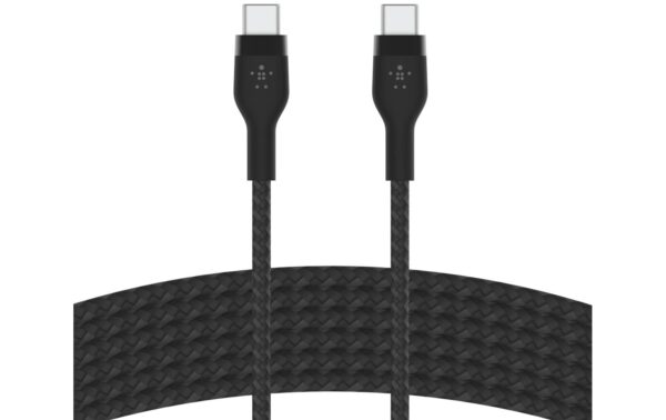 Belkin BoostCharge Pro Flex USB-C-USB-C 1m Silikon schwarz bis 60W