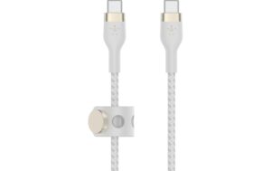 Belkin BoostCharge Pro Flex USB-C-USB-C 1m Silikon weiss bis 60W