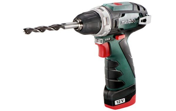 Metabo Akku-Bohrschrauber PowerMaxx 2 x 2.0 Ah im Kunststoff-Koffer kaufen Schweiz | Mediatech.ch