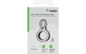 Belkin AirTag Schlüsselanhänger 2er Pack schwarz+weiss