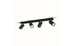 1322293 - Mediatech Philips Spot Kosipo GU10, 4x max. 5.5W, schwarz