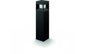 Philips Aussensockelleuchte Parterre 8W, 800lm, 2700K, 400 mm, schwarz