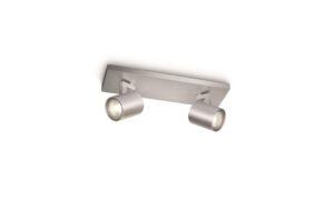 Philips Spot Runner GU10, 2x max. 20W, aluminium