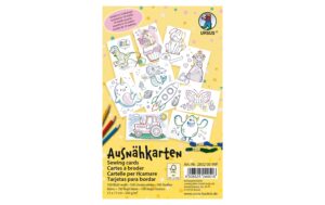 URSUS Ausnähkarten weiss 100 Stück, 10 Motive, 11 x 17 cm