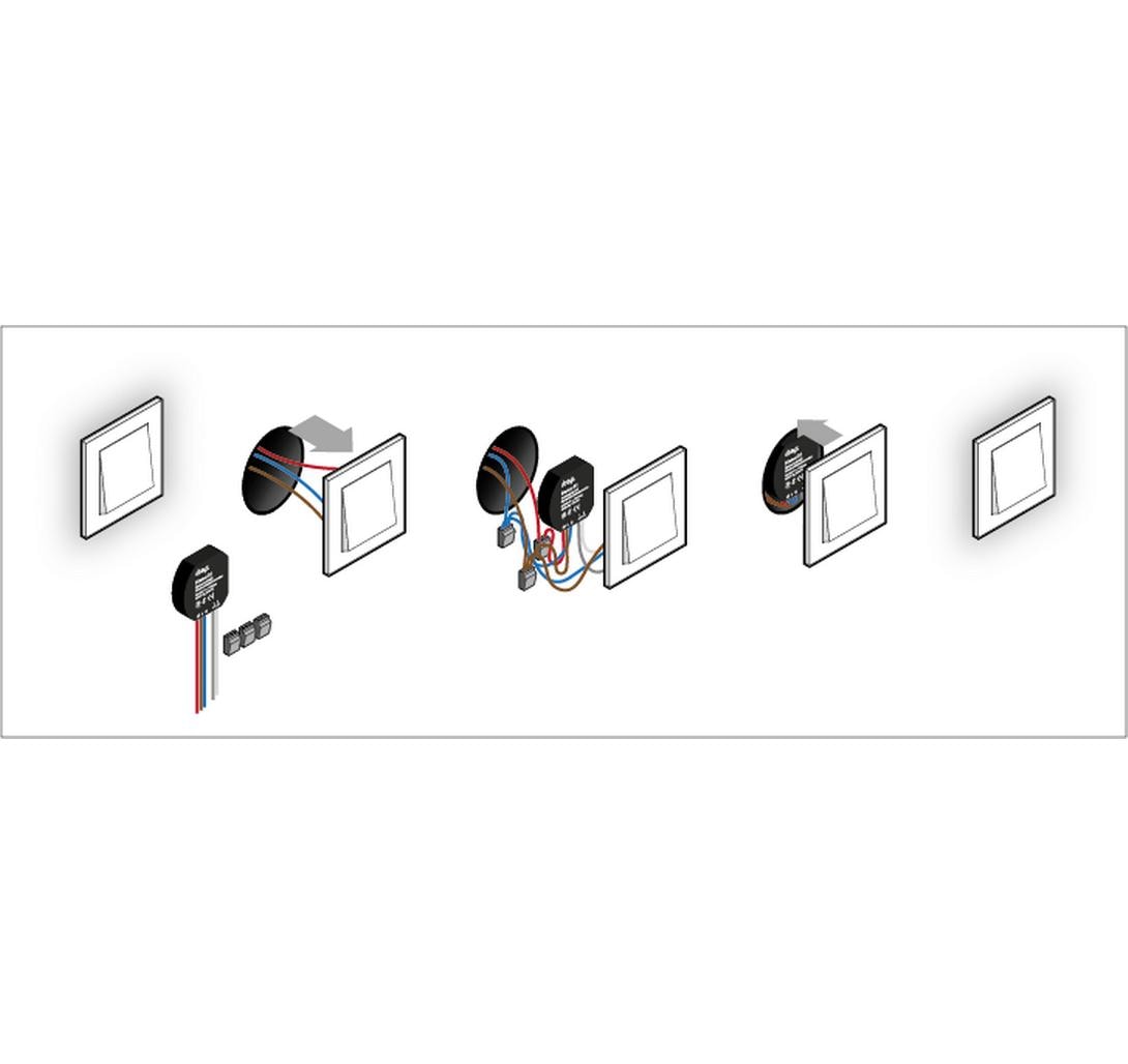 1325741_1 - Mediatech ubisys ZigBee Leistungsschalter S2 Für Unterputzmontage
