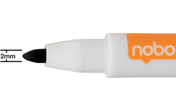 Nobo Boardmarker assortiert trocken abwischabr, magnethaftend, 6 Stk.