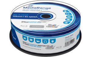 Mediarang BD-R 6x Single Layer 25GB 25er P. Blu-ray, Spindel,  Bedrucken