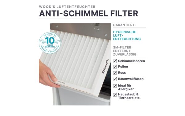 1330666_8 - Mediatech Wood's Luftentfeuchter LD40 250W, 300m3, max 18.5l/24h, Tank 11.4l