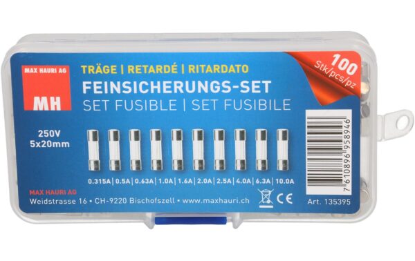 Max Hauri Feinsicherungs-Set 5x20mm träge kaufen Schweiz | Mediatech.ch