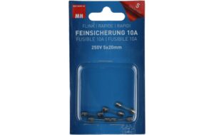 Max Hauri Feinsicherung 10A  250V 5x20mm flink, 5 Stk.
