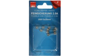 Max Hauri Feinsicherung 2A 250V 5x20mm flink, 5 Stk.