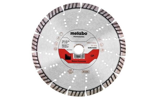 1331017 - Mediatech Metabo Diamant-Trennscheibe 230 mm Beton Professional