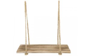 Dekomat Hängeregal aus Holz Naturfaser, 29x15,5x29 cm, Dicke 1.5 cm
