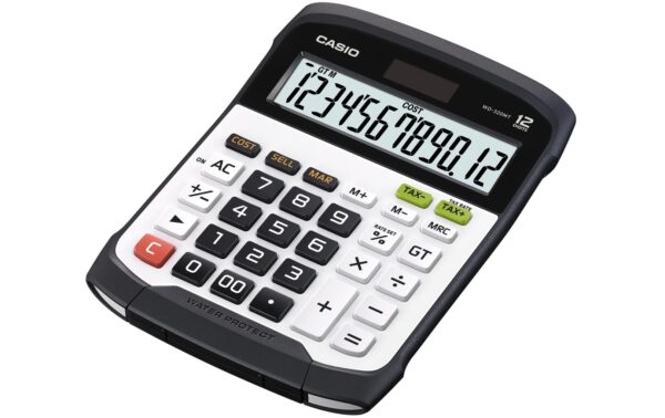 1332796 - Mediatech Casio Taschenrechner CS-WD-320MT schwarz 12-stellig, staub- und wassergeschützt kaufen Schweiz | Mediatech.ch