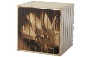 Holz Zollhaus Holzharasse Pusteblume Kiefer, Tanne, Buche, 32x35x35 cm, FSC 70%