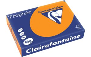 Clairefontaine Kopierpapier Trophée neonorange, 500 Blatt, 80gm2