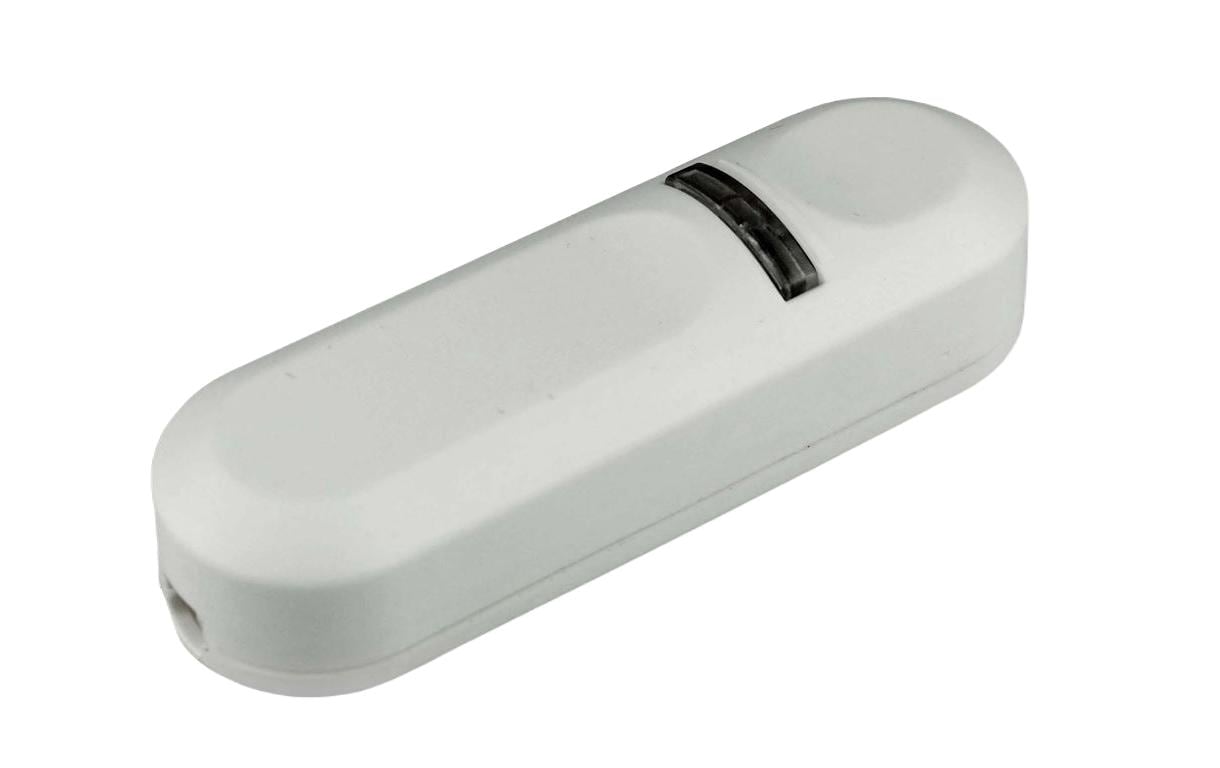 ELBRO Universal-Schnur-Tastdimmer 230V, 50Hz, IP20, 150W 97x31x28mm, weiss