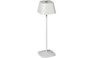 Konstsmide USB-Tischleuchte Capri Weiss LED warmweiss, Akku, Dimmbar / IP54