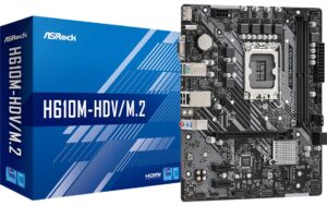 1335252 - Mediatech ASRock H610M-HDV/M.2 R2.0, mATX, LGA1700 Intel H610, 2x DDR4, PCI-E 3.0 kaufen Schweiz | Mediatech.ch