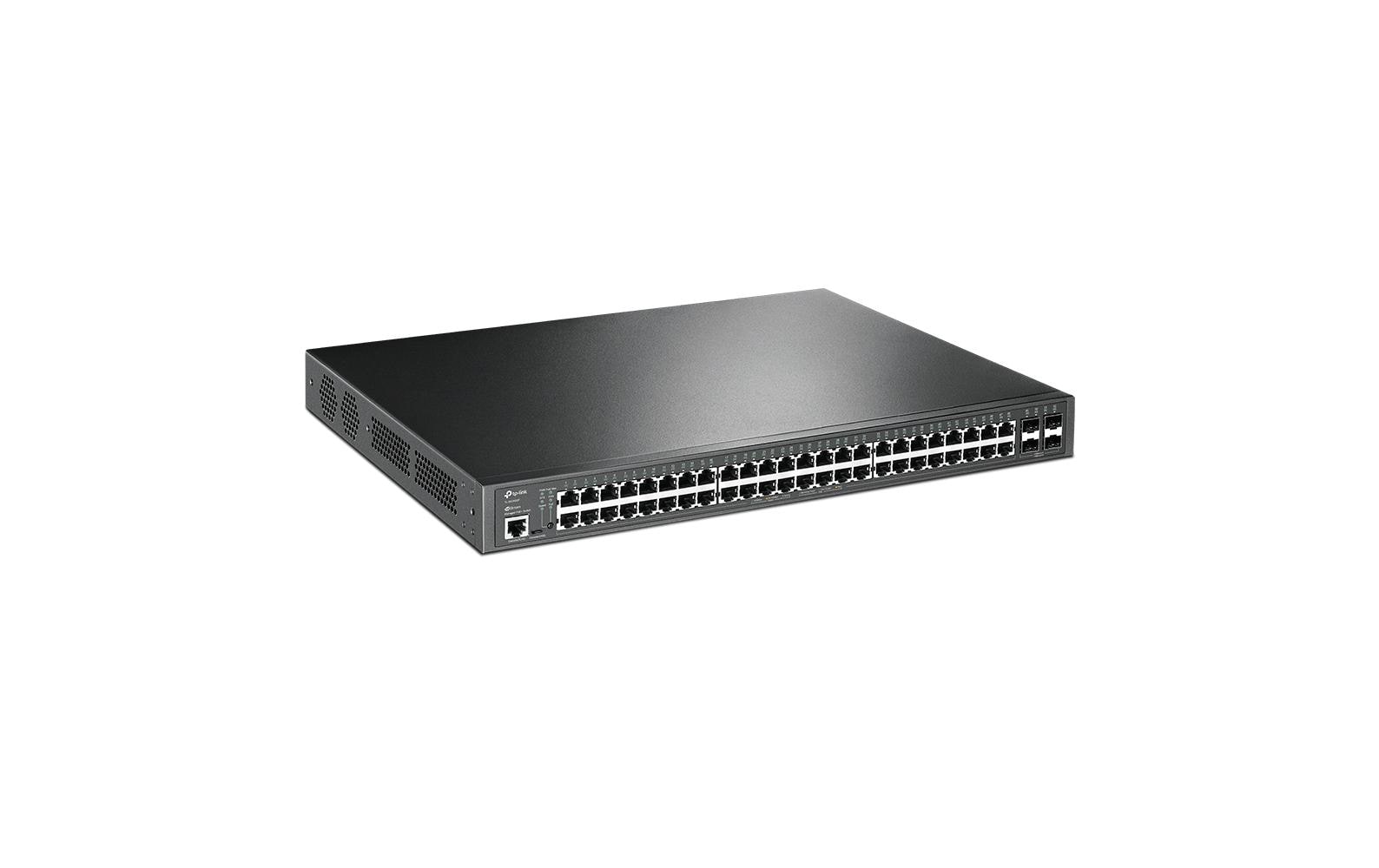 1337977_1 - Mediatech TP-Link TL-SG3452P: 52 Port Managed Switch 48xGE POE+, 384Watt Budget, 4xSFP