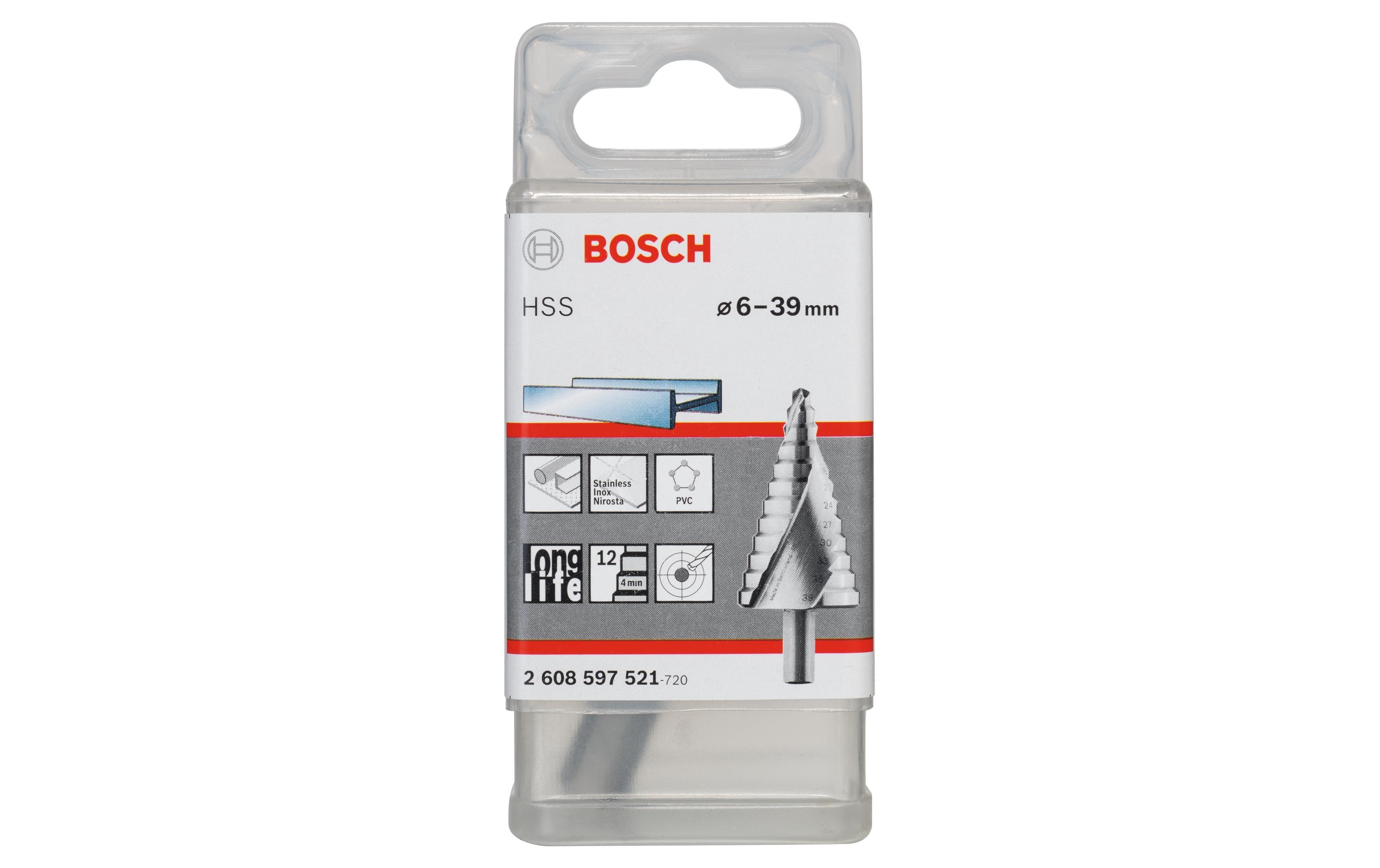 1338370_1 - Mediatech Bosch Professional Stufenbohrer HSS 6 - 39 mm, 10,0 mm, 93,5 mm
